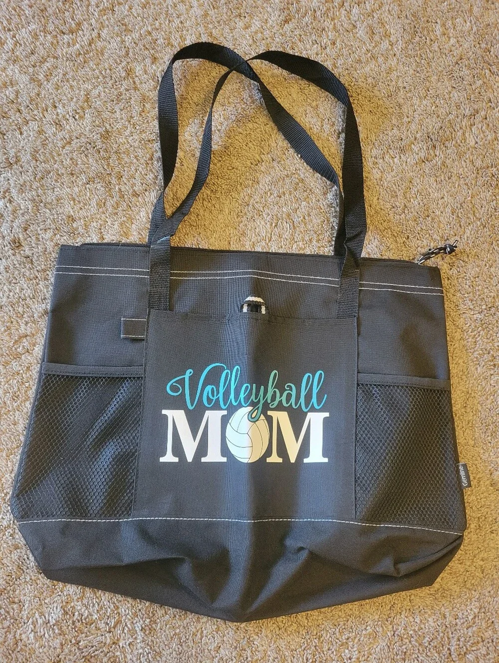 Volleyball Mom Black Tote